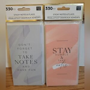 The Happy Planner Pink and Gray Sticky Notes Set